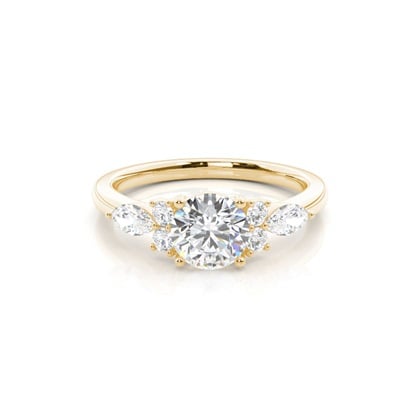 Round brilliant diamond engagement ring